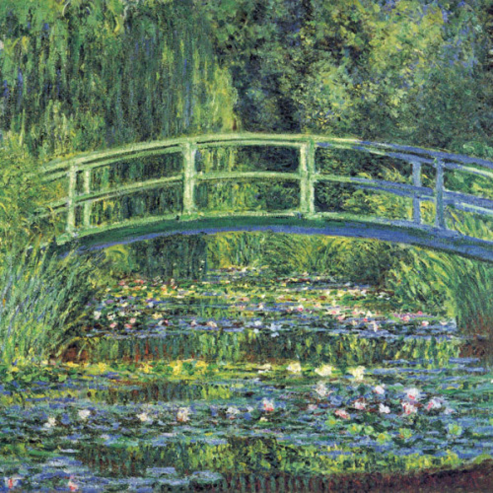 Water Lily Pond 1899 (blue) - Claude Monet Print