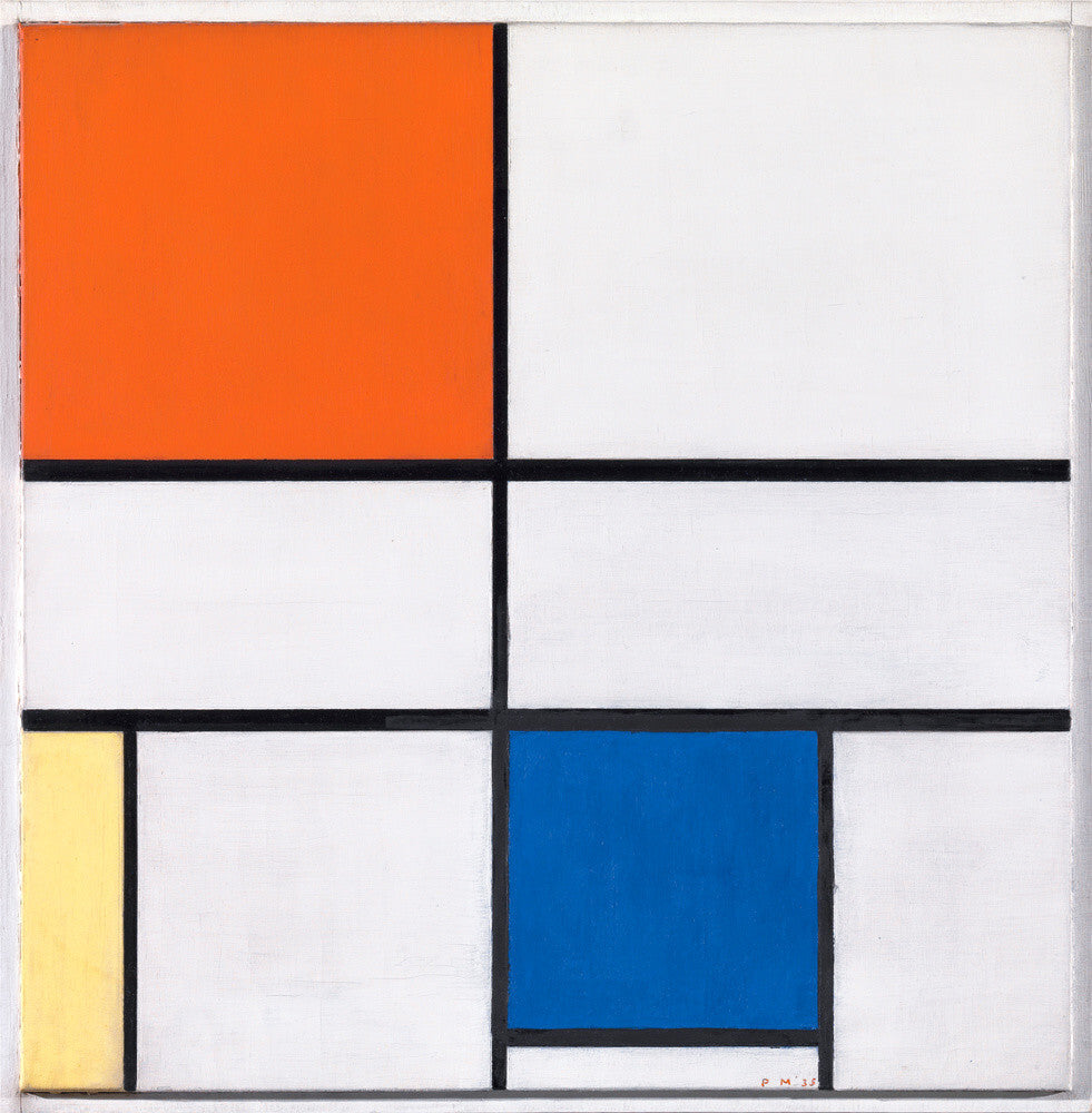 Composition C (No.III) with Red Yellow and Blue 1935 - Piet Mondrian Print