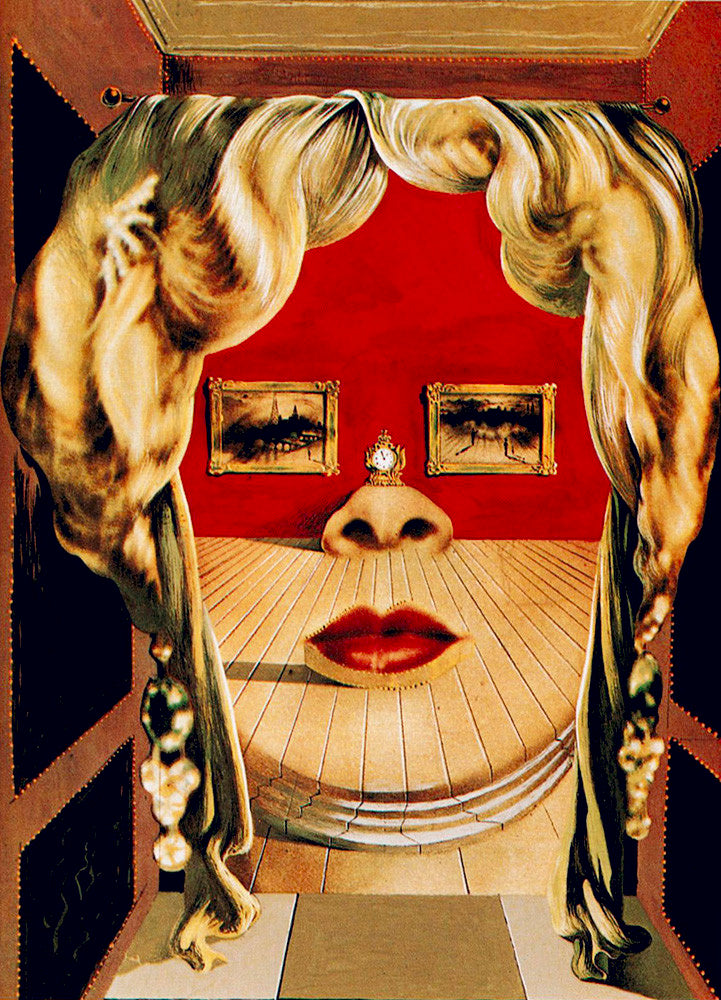 Face of Mae West 1935 - Salvador Dali Print - Framed Art UK